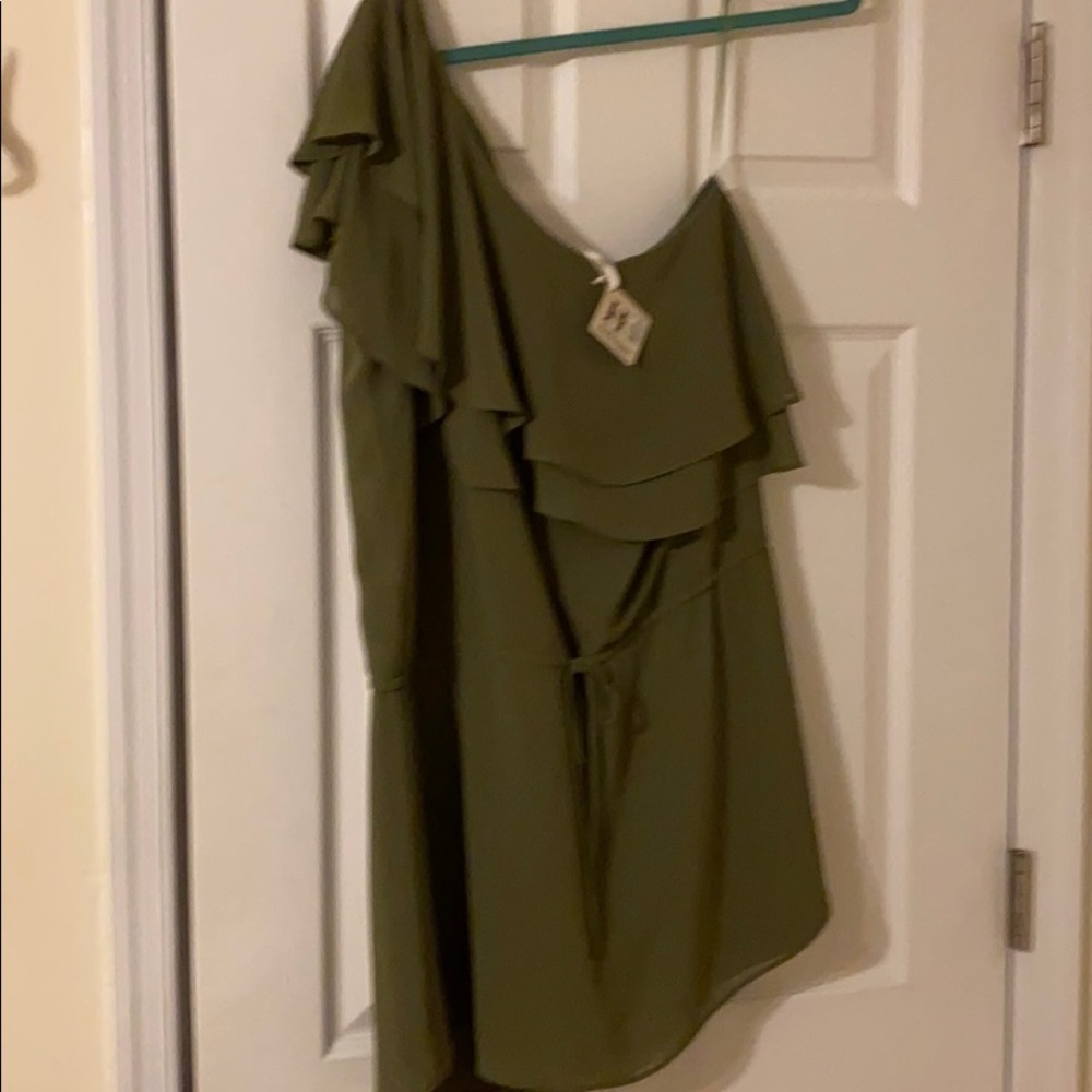 Haute hippy one shoulder dress